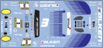 Decal Porsche 911 992 GT3 R  #3 Team Falken Nurburgring 2025